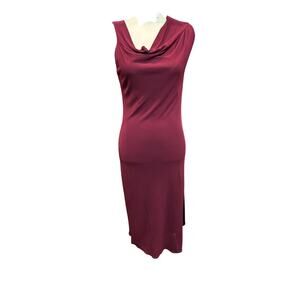 Narciso Rodriguez Burgundy Midi Dress Size 44